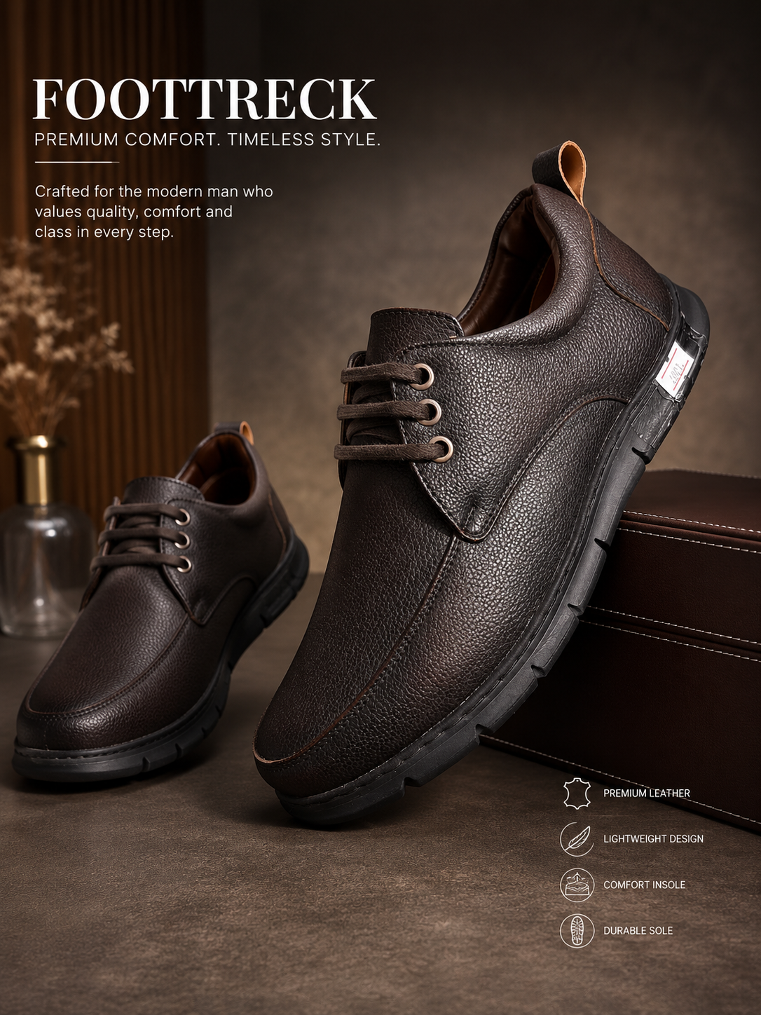 Ultra Lightweight Casual Shoes for Men with Doctor Insole