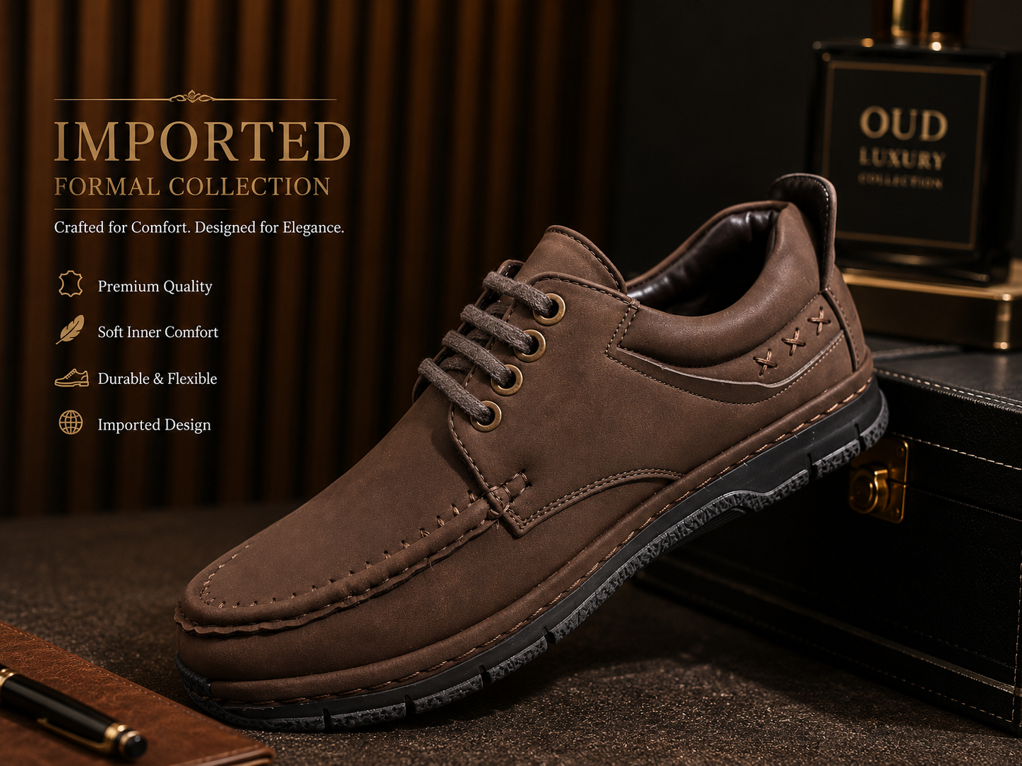Casual Derby Shoes for Men