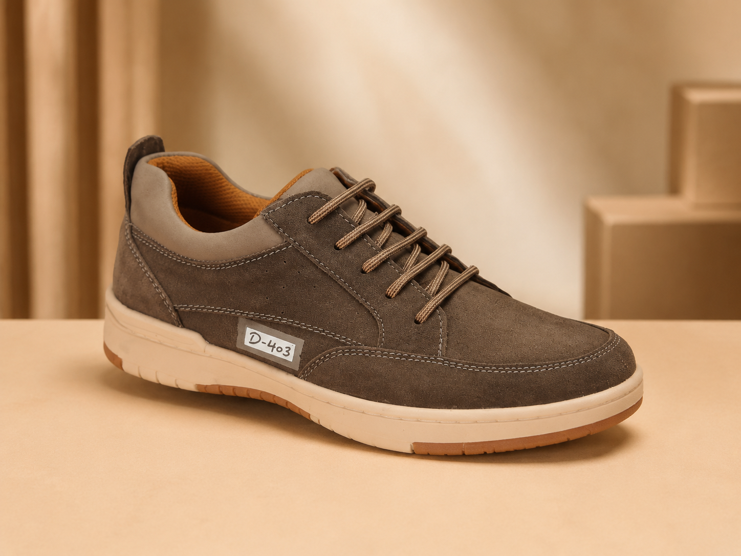 BLAST Men’s Brown Casual Lace-Up Shoes