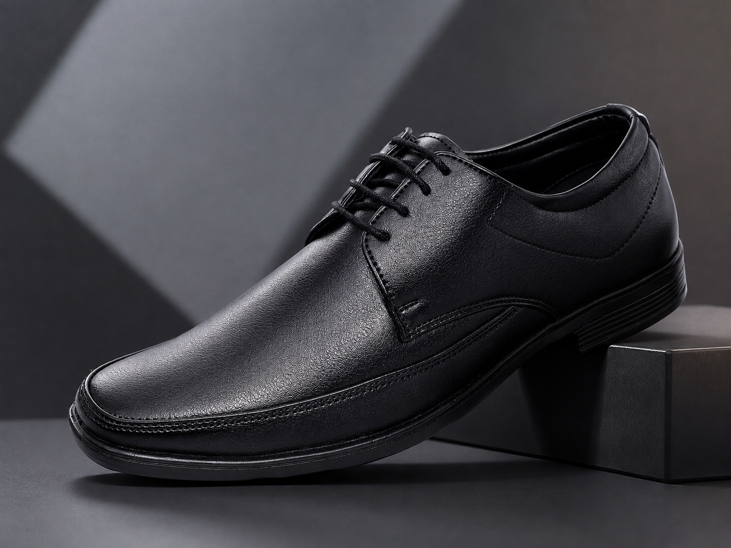 Formal Lace-Up Derby Shoes for Men
