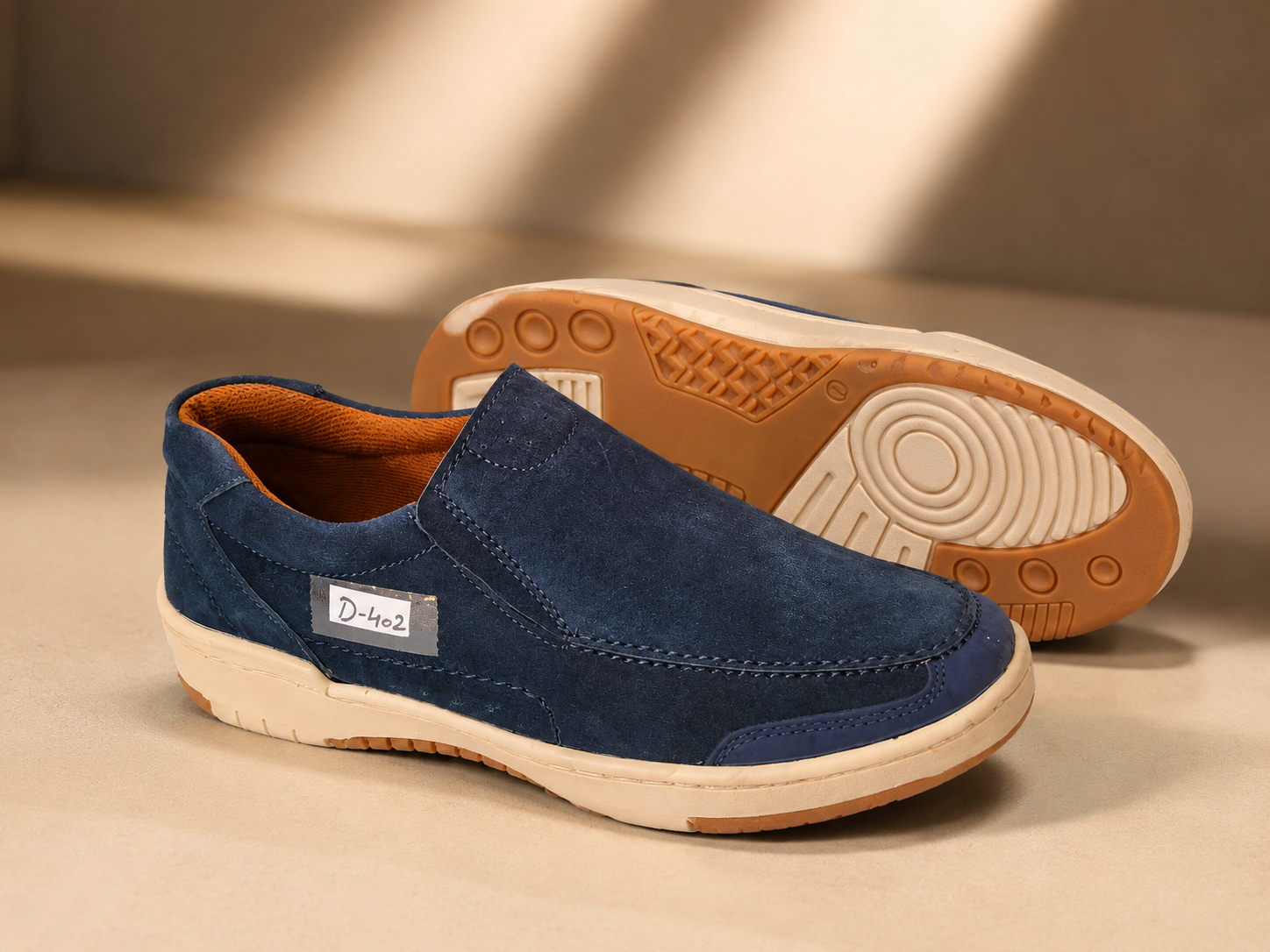 BLAST Men’s Navy Blue Casual Slip-On Shoes