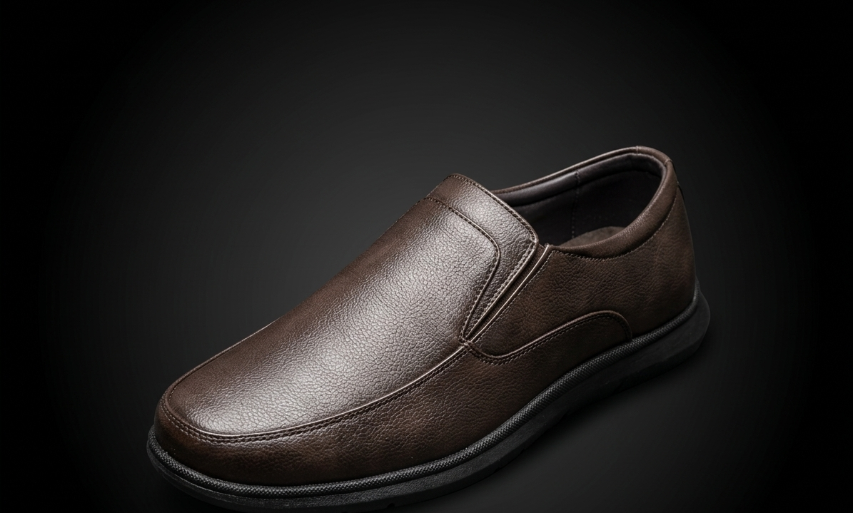 Men’s Classic Italian-Style Brown Slip-On Loafers