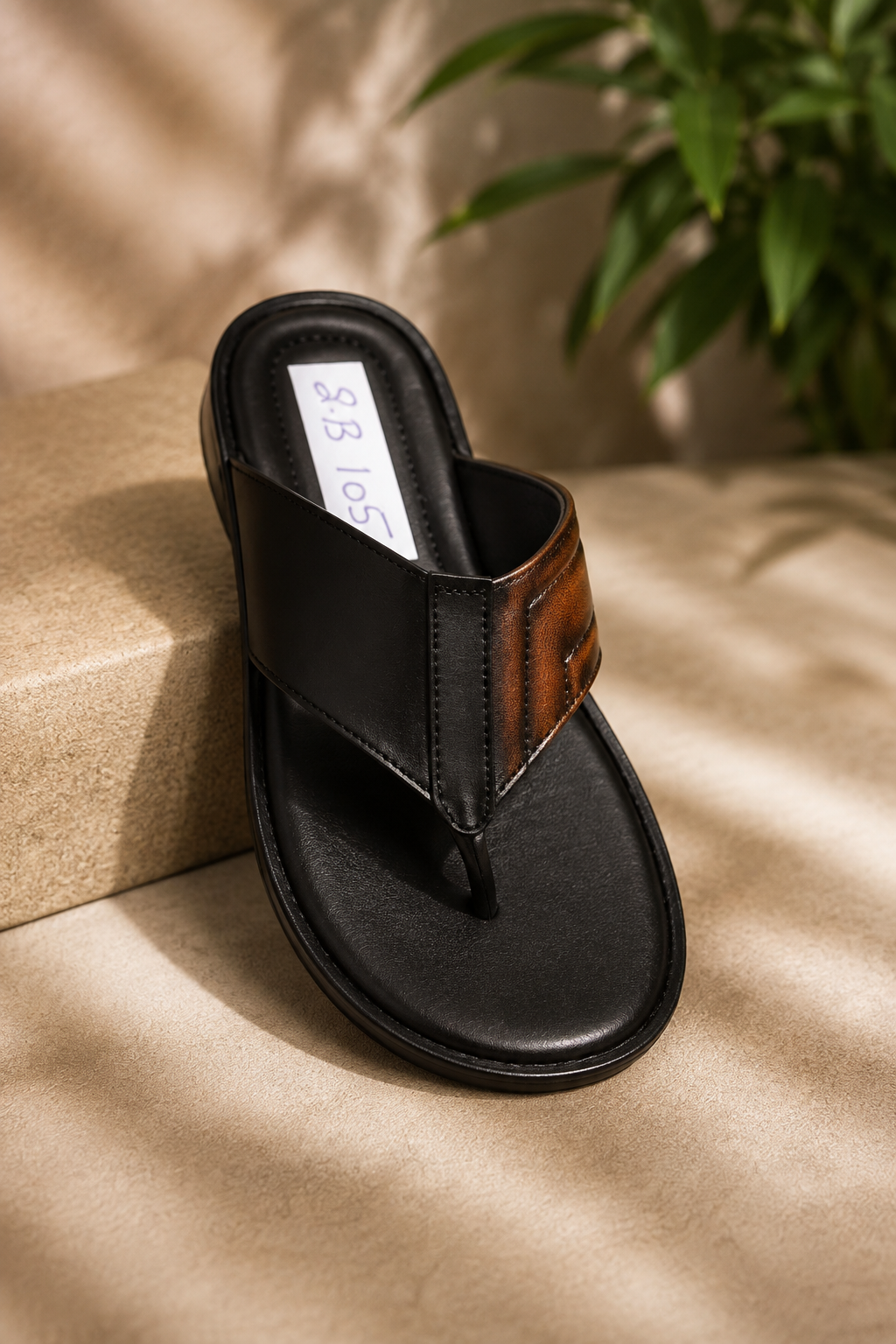 Men’s Genuine Leather Slipper | Premium Comfortable Slip-On Slippers | Stylish Casual & Daily Wear Sandals
