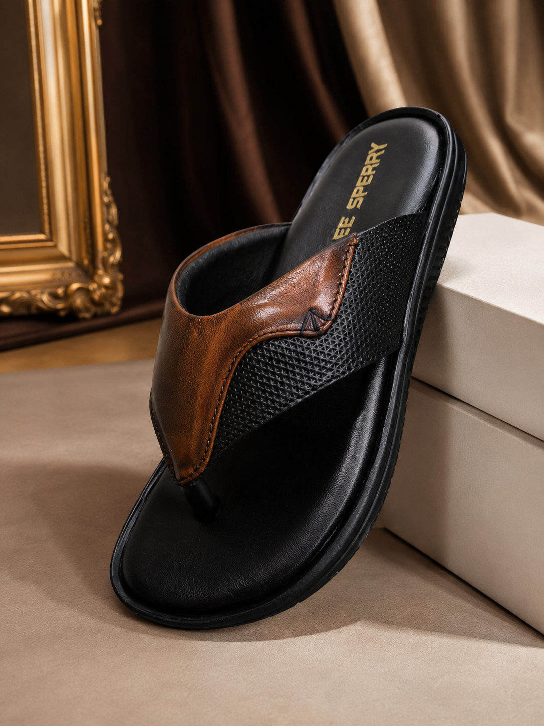 Men’s Genuine Leather Slipper | Premium Comfortable Slip-On Slippers | Stylish Casual & Daily Wear Sandals