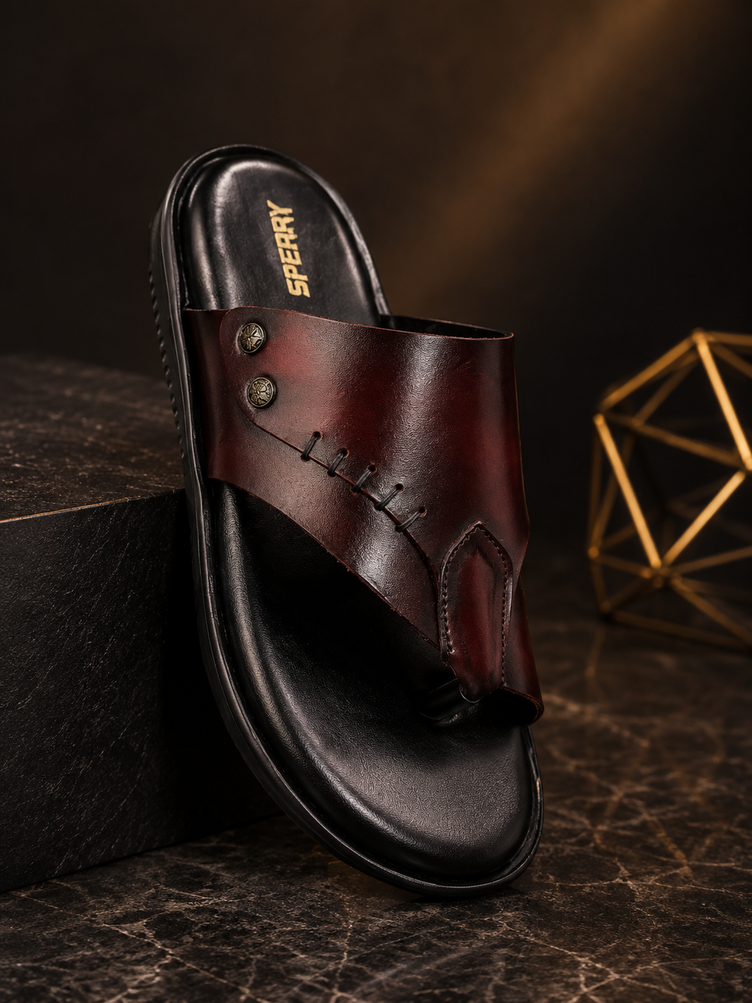 Men’s Genuine Leather Slipper | Premium Comfortable Slip-On Slippers | Stylish Casual & Daily Wear Sandals
