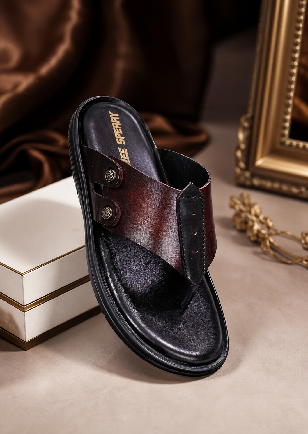 Men’s Genuine Leather Slipper | Premium Comfortable Slip-On Slippers | Stylish Casual & Daily Wear Sandals