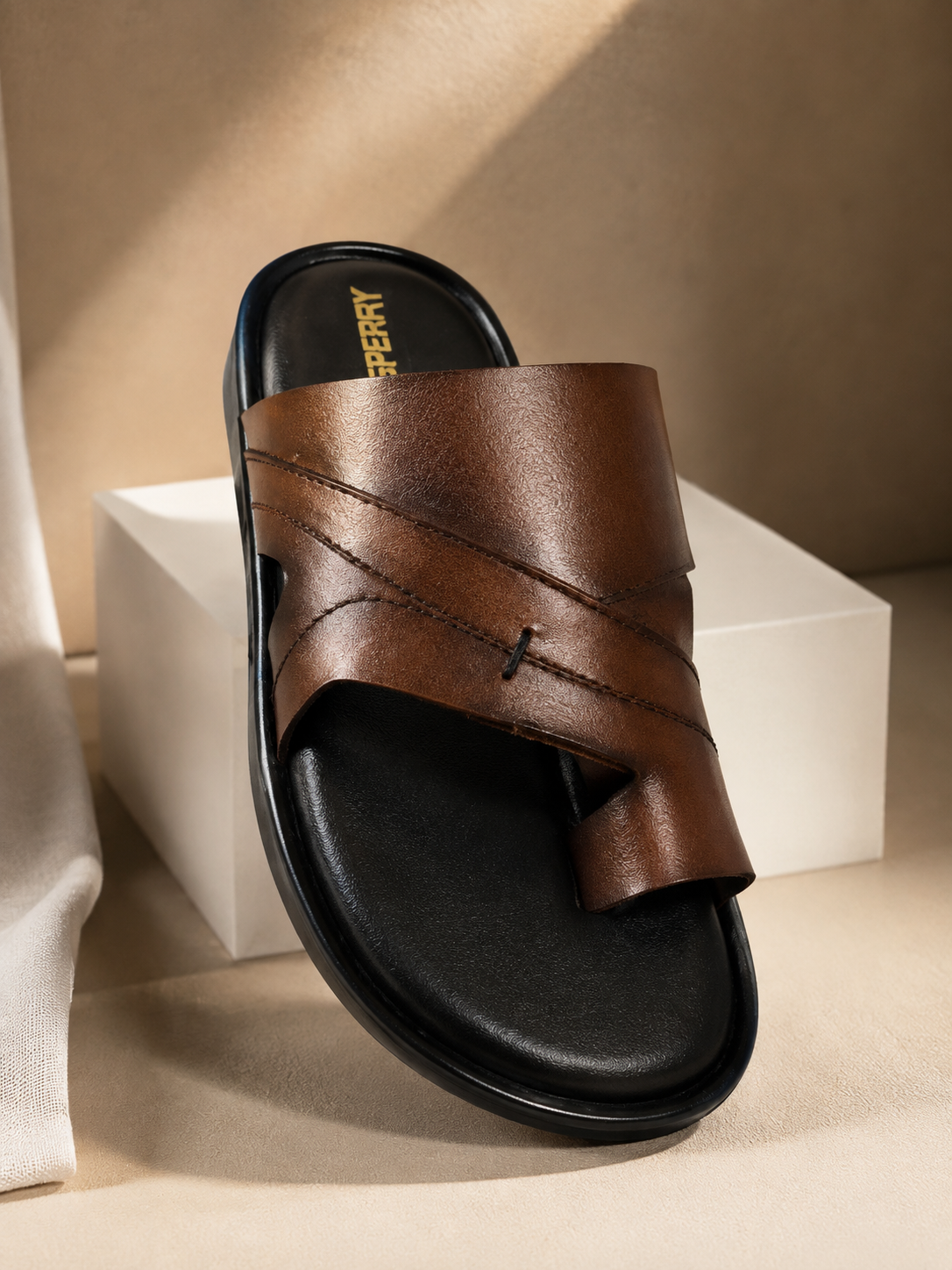 Men’s Genuine Leather Slip-On Slipper | Premium Casual & Daily Wear
