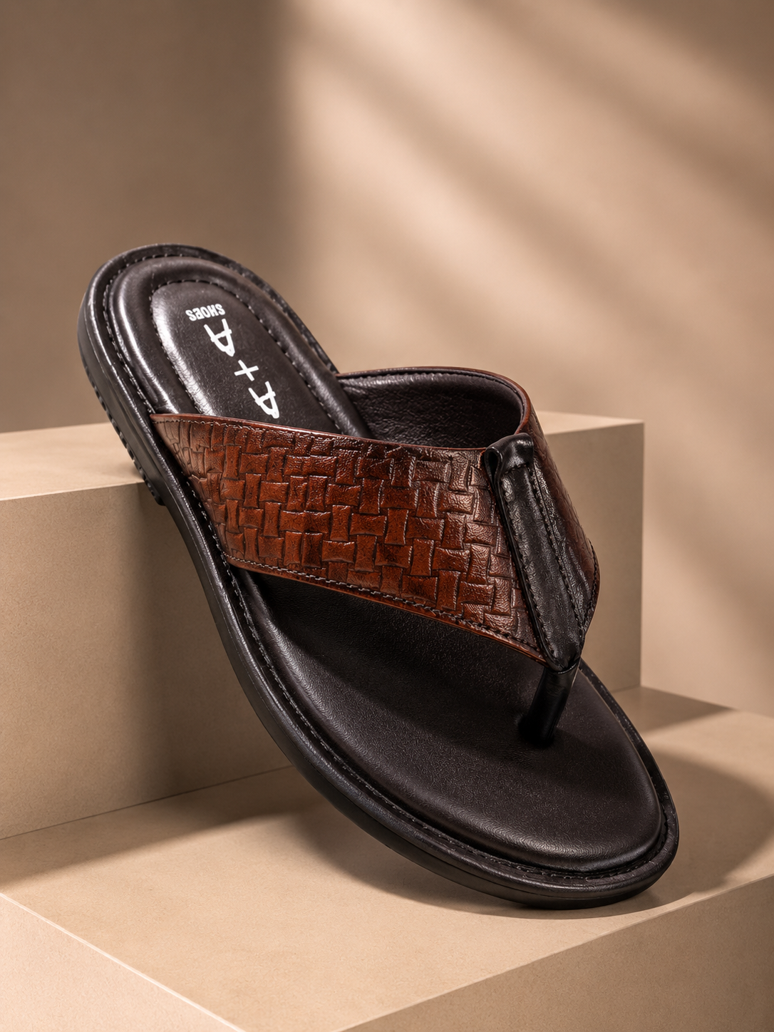 Men’s Genuine Leather Slipper | Premium Comfortable Slip-On Slippers | Stylish Casual & Daily Wear Sandals