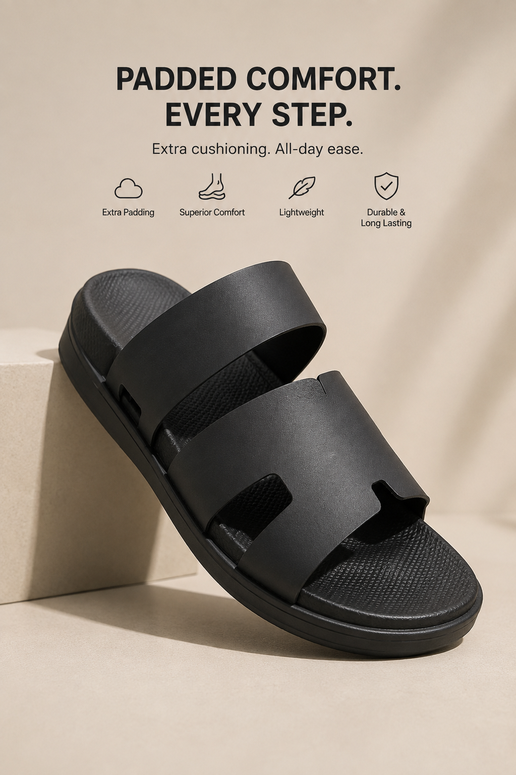 Men’s Premium Slip-On Sandals | Stylish Casual & Formal Footwear
