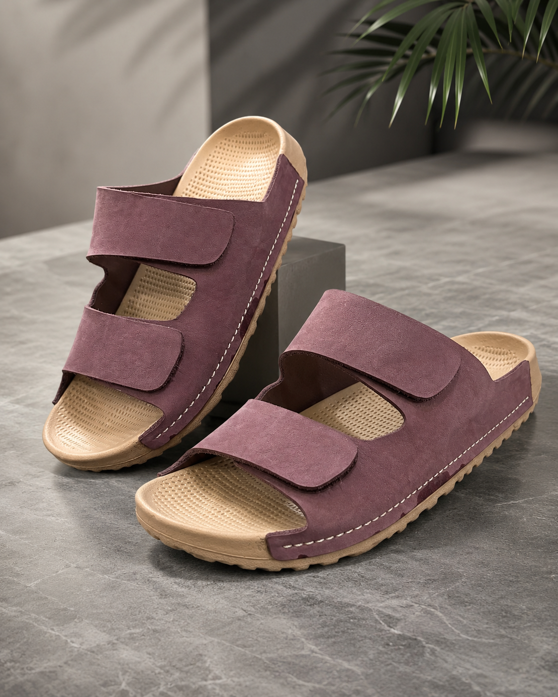 Men’s Premium Velcro Slip-On Sandals | Stylish Casual & Formal Footwear