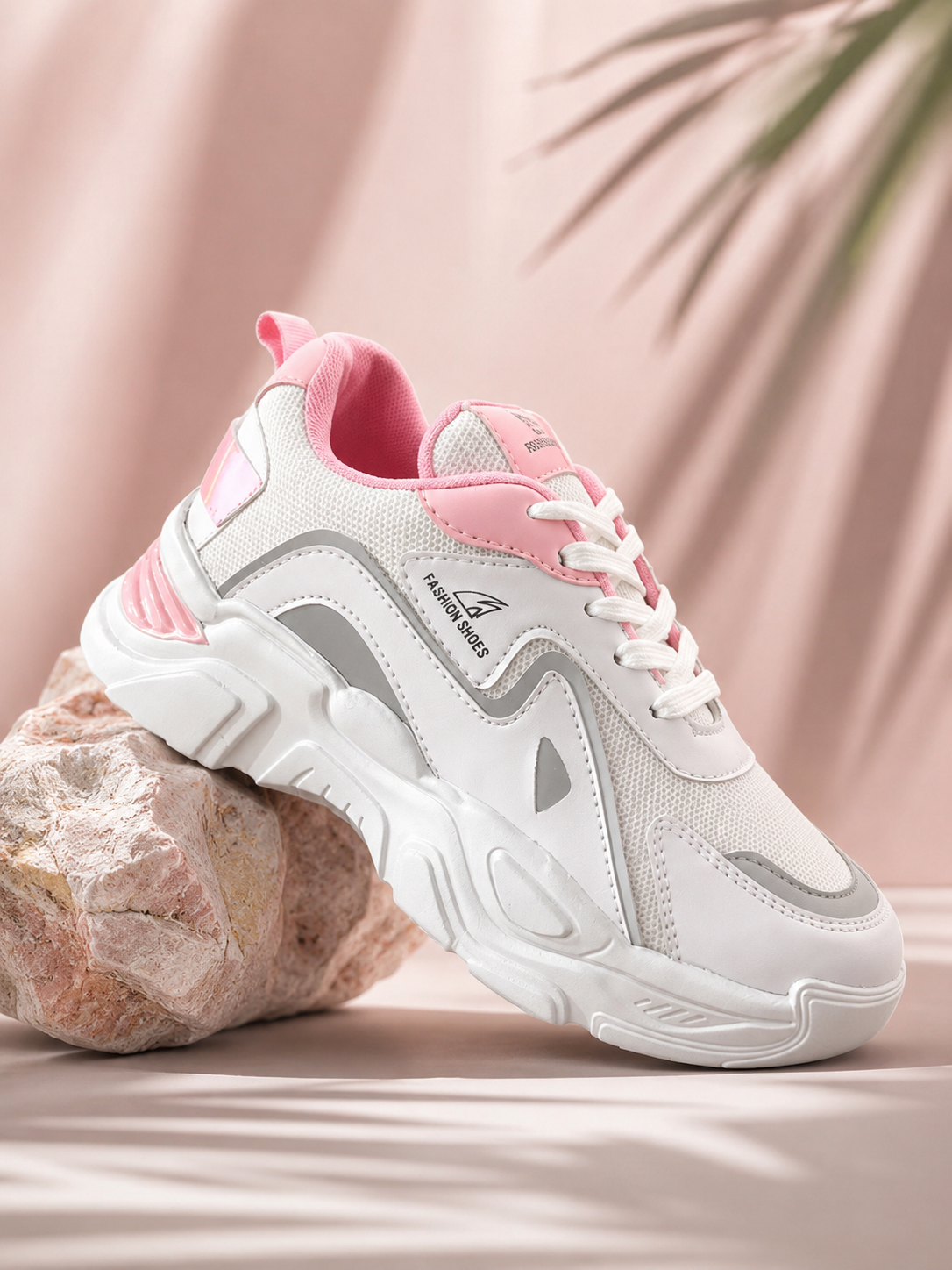 Women’s White/Pink Sneaker