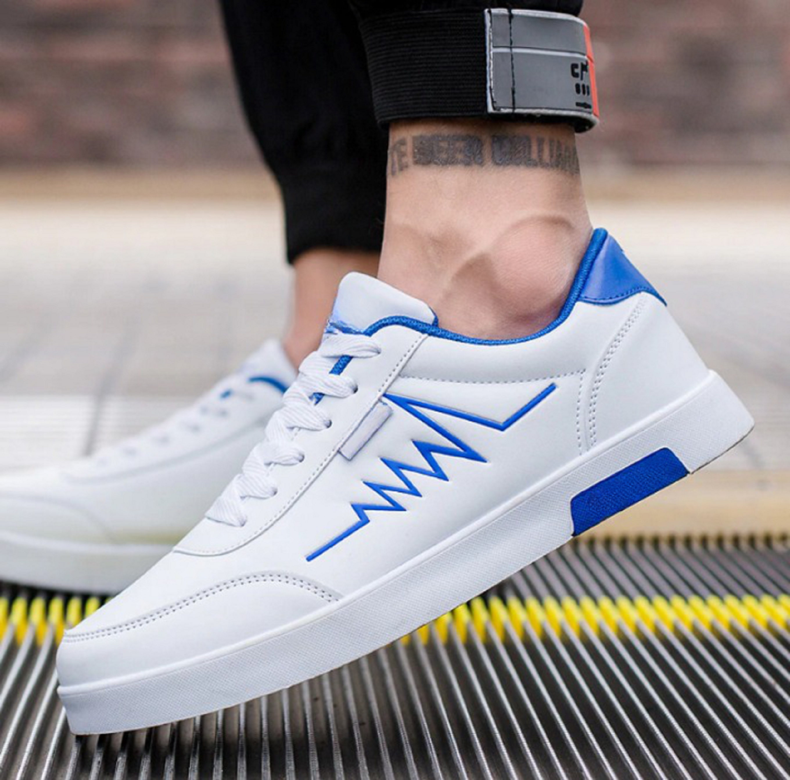 Kardam&Sons Men's White High Top Sneakers | Stylish Lace-Up Casual Sports Shoes