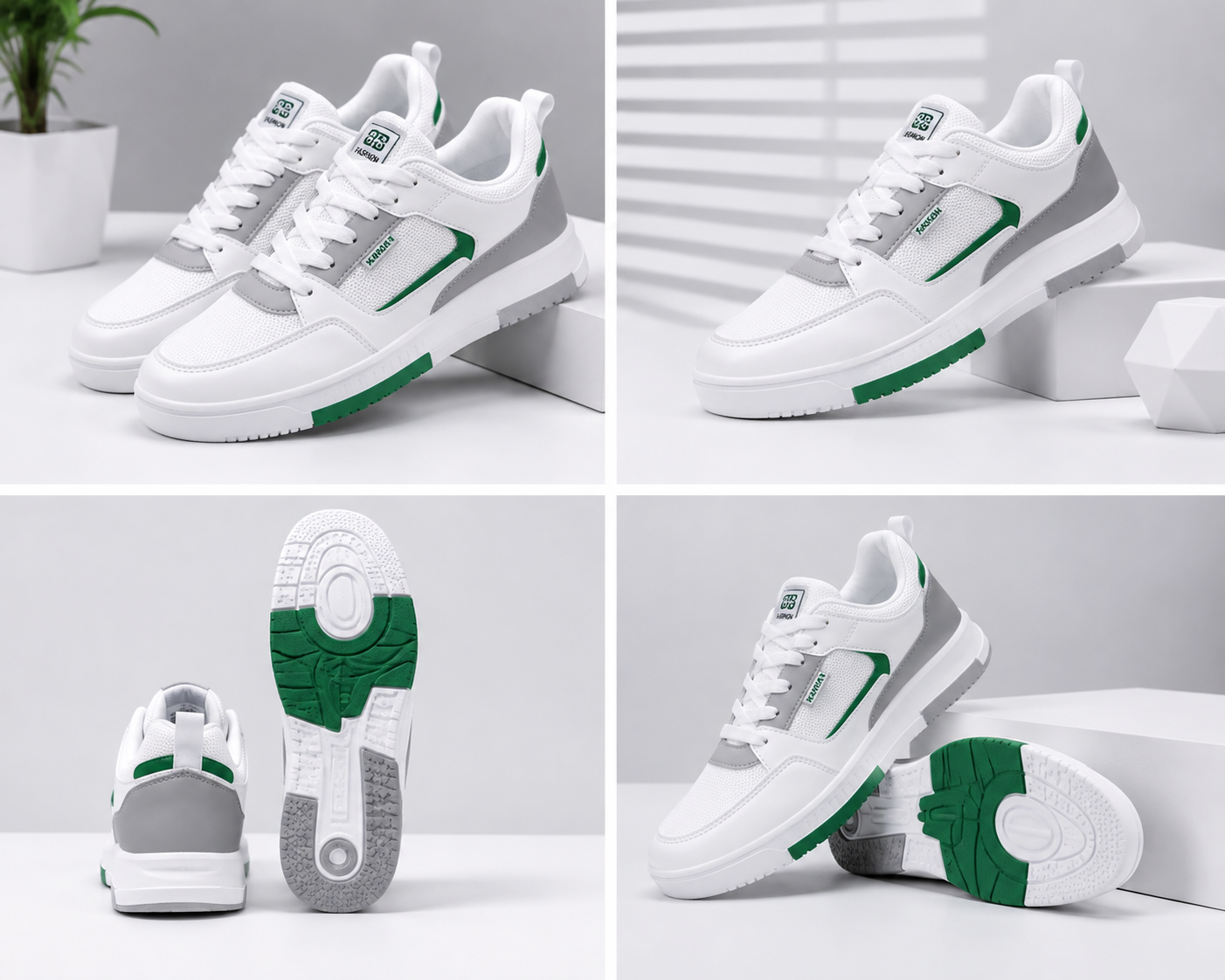 Kardam&Sons Men's White High Top Sneakers | Stylish Lace-Up Casual Sports Shoes