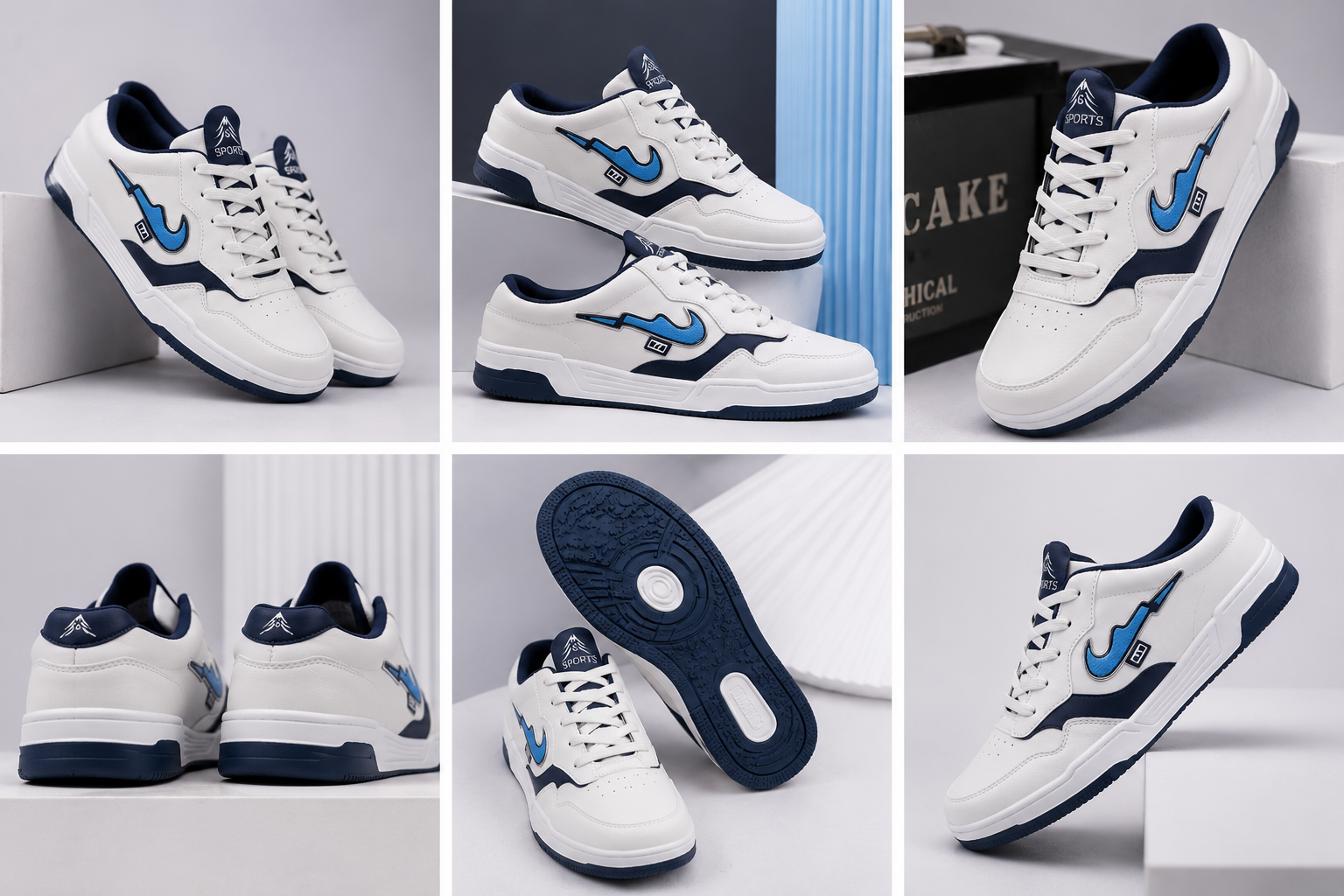 Kardam&Sons Men's White High Top Sneakers | Stylish Lace-Up Casual Sports Shoes